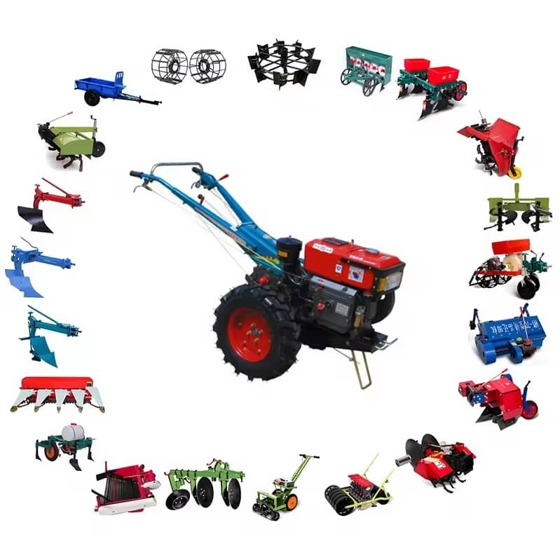 Changmei (7-16HP) Walking Tractor  {CM101 Chassis +(Z180-H16）Diesel Engine}