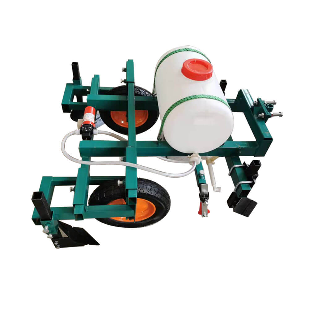 Pesticide mulch covering machine