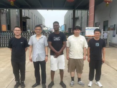 Welcome Benin Guests To Visit Shandong Changmei Machinery Manufacturing Co., Ltd.